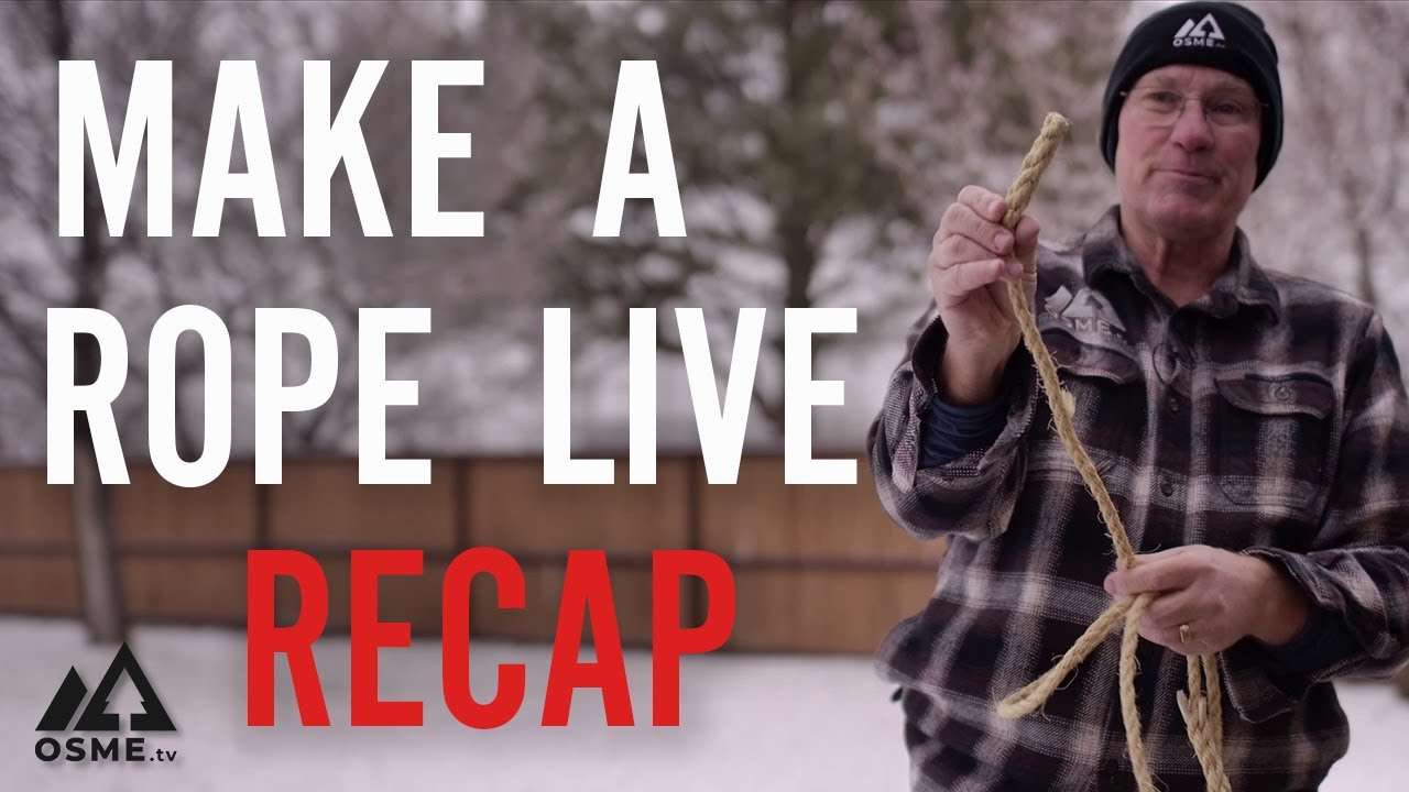 ⁣How to Make a Rope - Live Recap |How to Tie a Rope | Making Ropes with OSMEtv