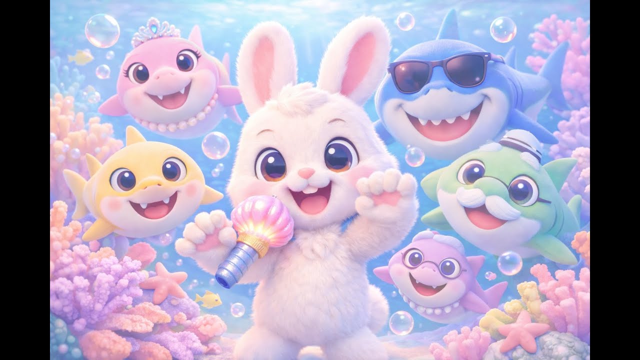 Baby Shark Bunny Version 🐰🦈 | Cute Underwater Song + Family Dance | Kids Songs 2026