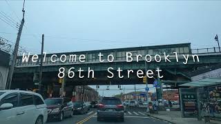 Driving in Brooklyn New York  86 Street