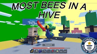 I beat the world record for most bees in a hive