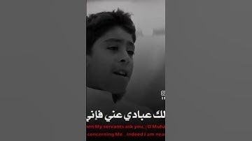 واذا سالك عبادي عني فاني قريب بصوت القارئ انس شهاب