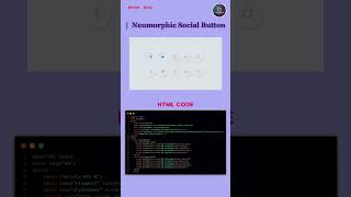 Modern Neumorphic Social Buttons 🔗 | HTML & CSS Tutorial