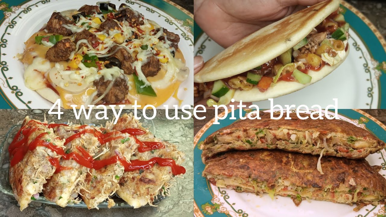 4 unique dishes using pita bread / shawarma bread 4 way to use pita