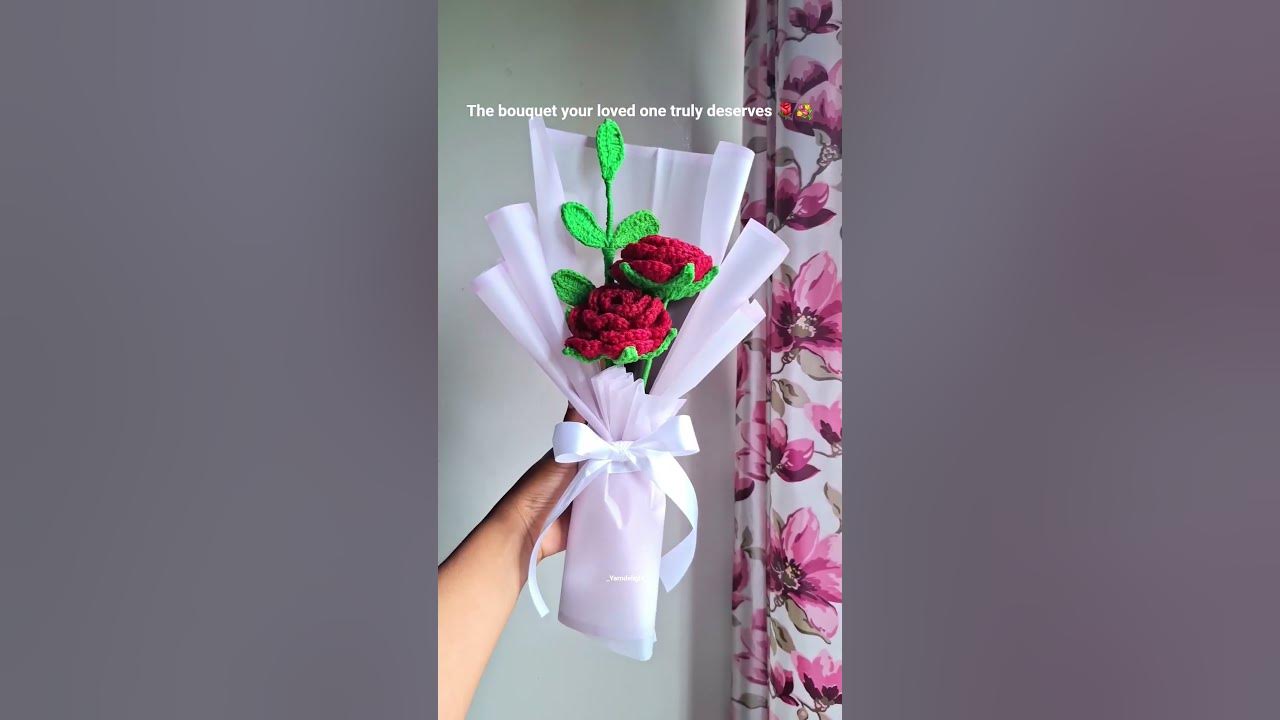 #crocheting #crochetrosebouquet #crochetrose #crochetflowers #viral #trending #shorts #crochet
