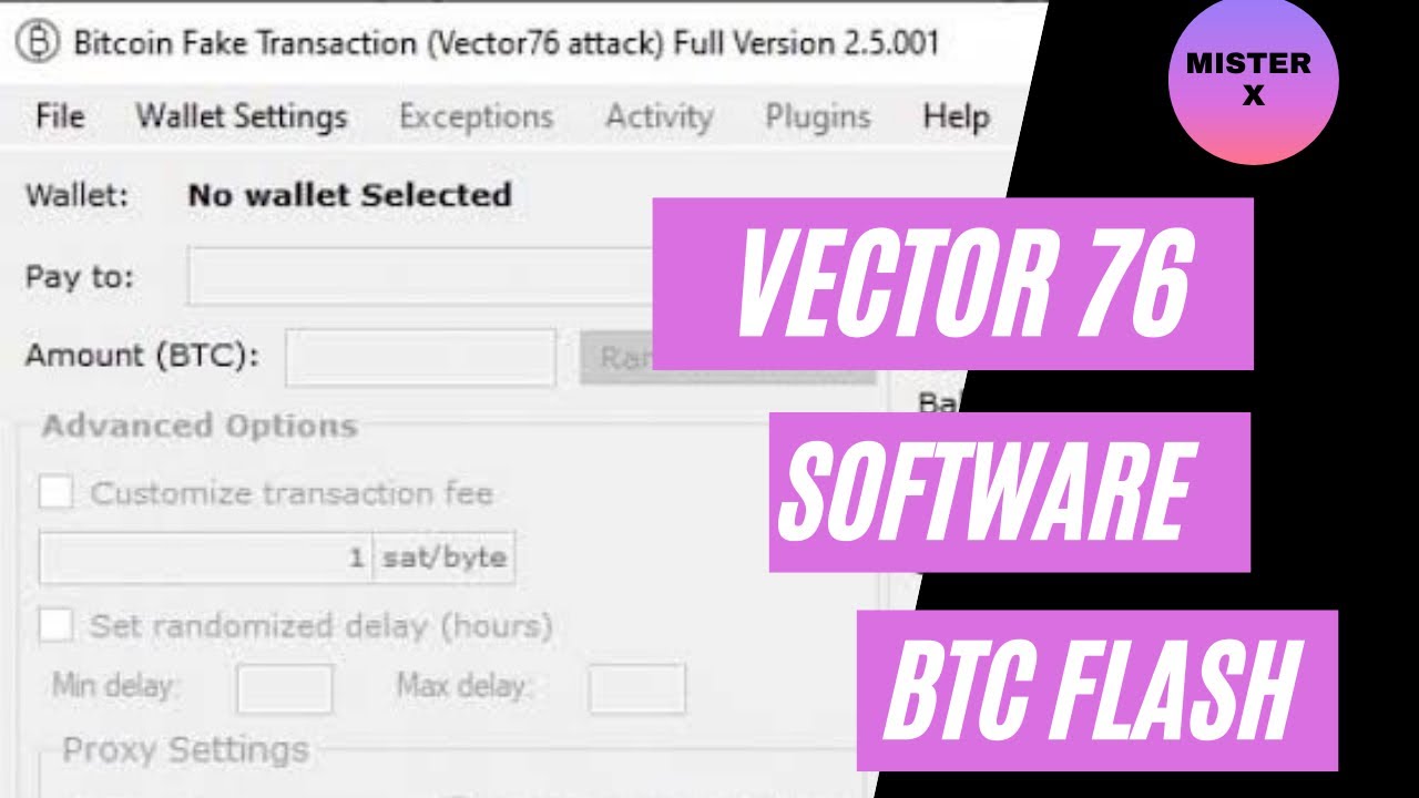 BTC Flash Software Scam in Market BTC Flash Software Vector 76