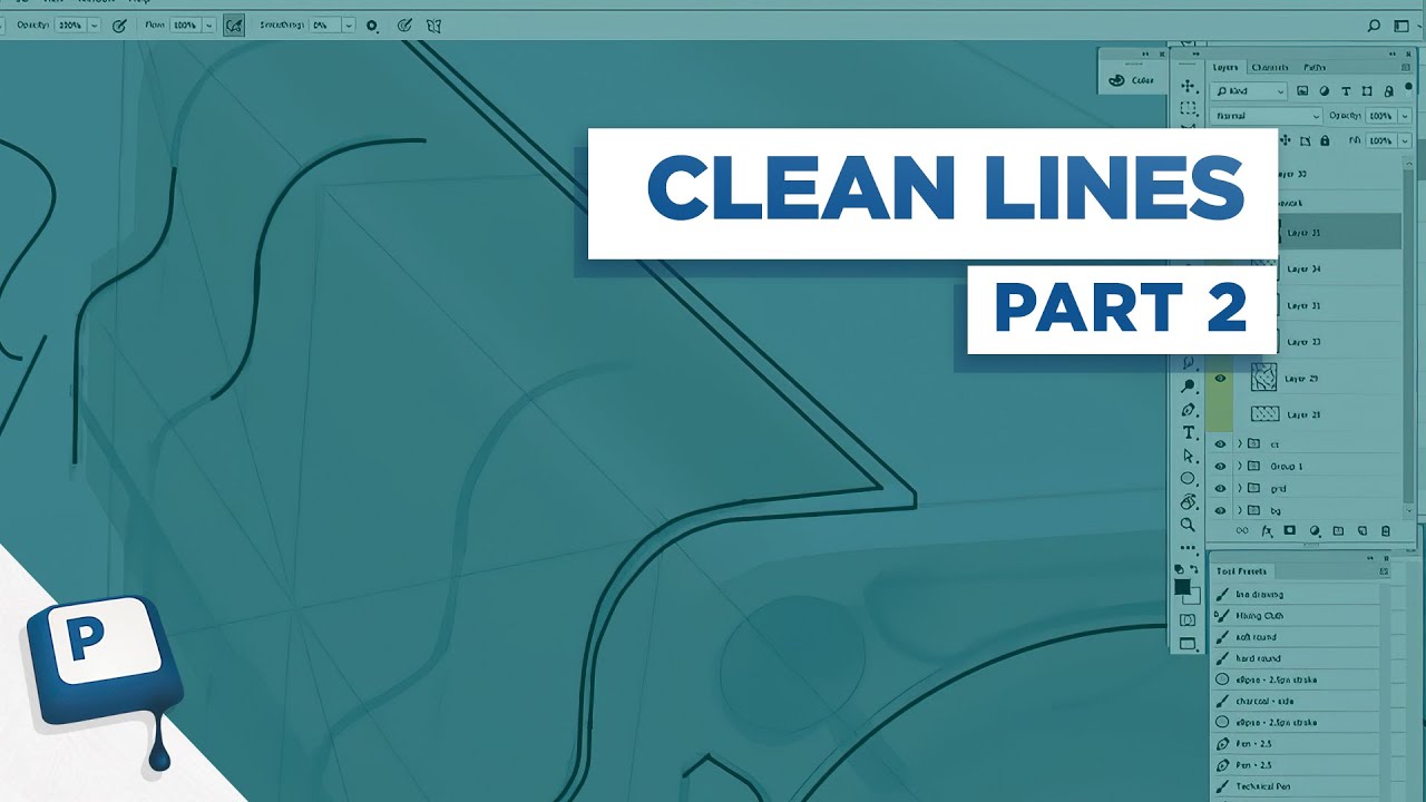 Stock Line Picture Clean Clean Photoshop Linework Pt 2 - YouTube