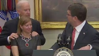 Biden's 'shoulder squeeze' goes viral