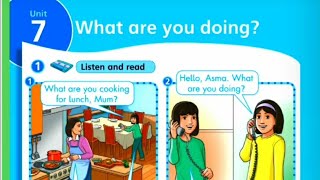 الوحدة السابعة للصف الثالث شرح كامل What are you doing إنجليزي المنهاج الأردني #المعلمة_أحلام_جمال