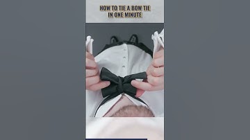 Master the art of tying a bow tie quickly and easily with this simple, step-by-step guide.