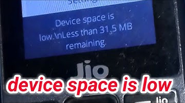 Jio Phone Device Space Is Low || Hang On Logo || Auto Restart Problem Solution 100% Working