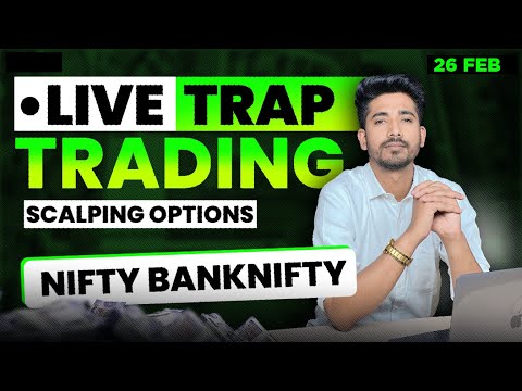 26 February Live Trading | Live Intraday Trading Today | Bank Nifty option trading live Nifty 50