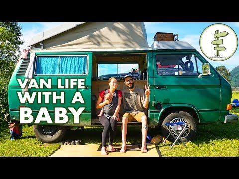 Camper Van Travel with a Baby - Family 