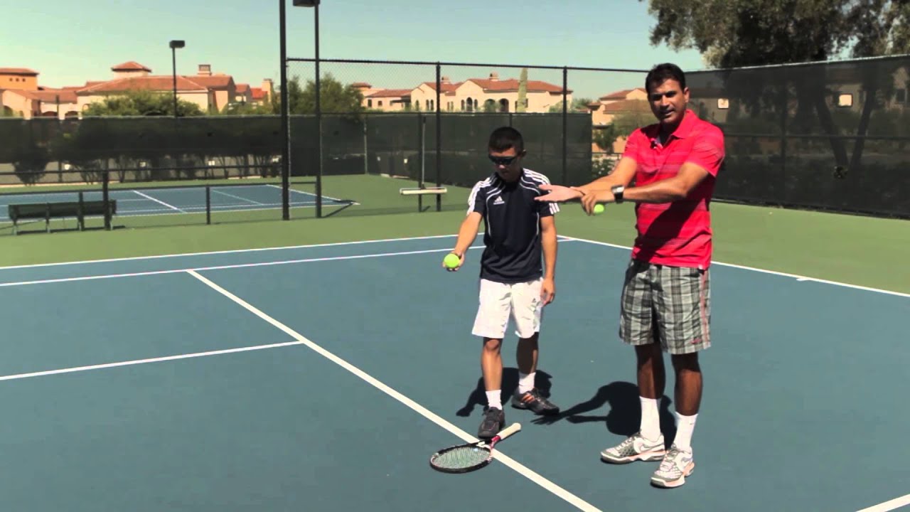 Tennis Tip Serve Ball Toss Drill YouTube