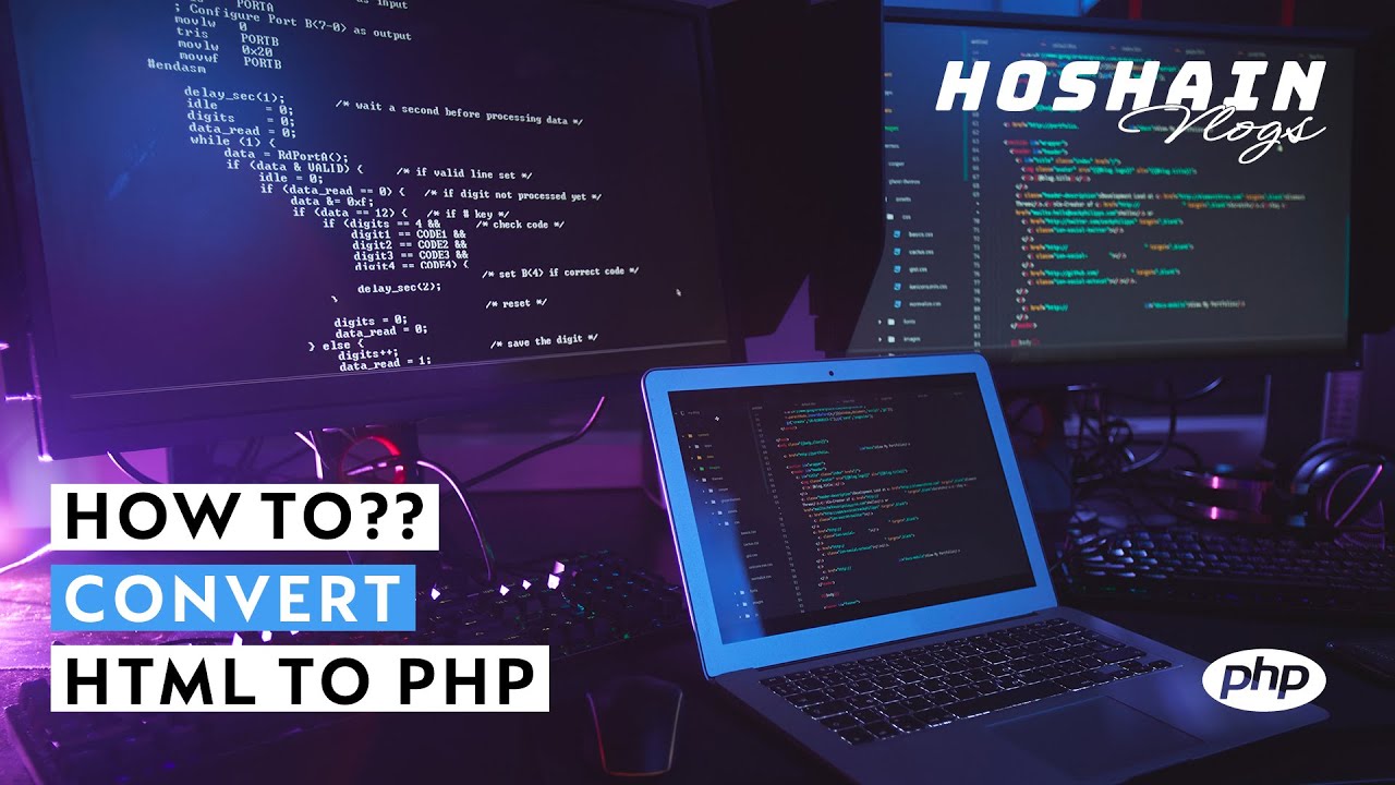 How To Convert HTML To PHP | Hoshain Rabby | Live Class - YouTube
