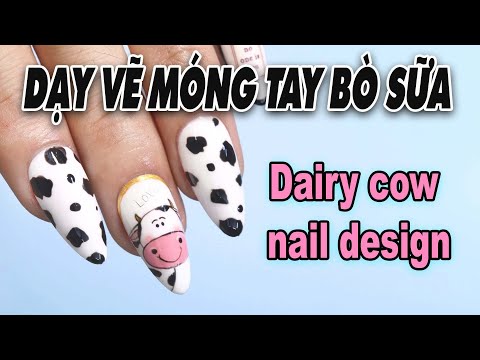 Học vẽ mẫu sữa bò - Kami Nail Academy