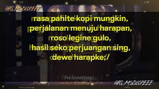 #story wa ngopi pagi hari 30 detik