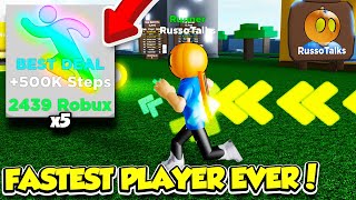I Used ROBUX To Buy MILLIONS OF STEPS And Became The FASTEST PLAYER EVER!! (Roblox)