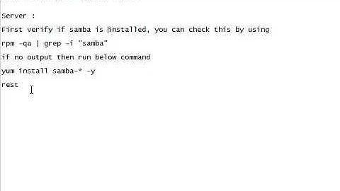 Configure Samba in Centos 6.x