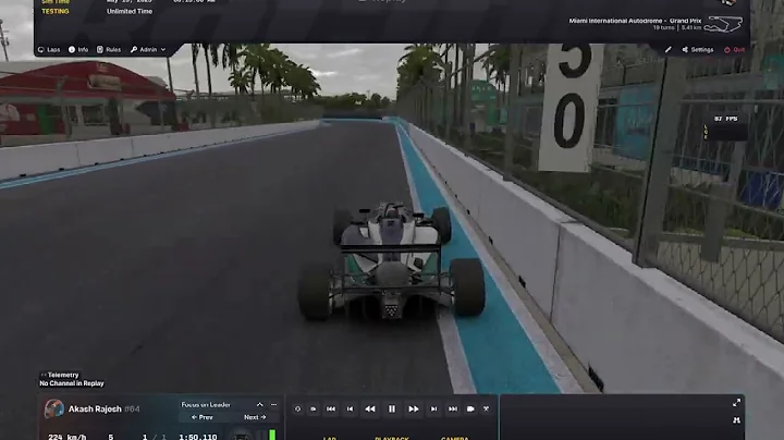 iRacing || 2025S3 || Dallara F3 || Miami GP || 1:49.513 (WR)