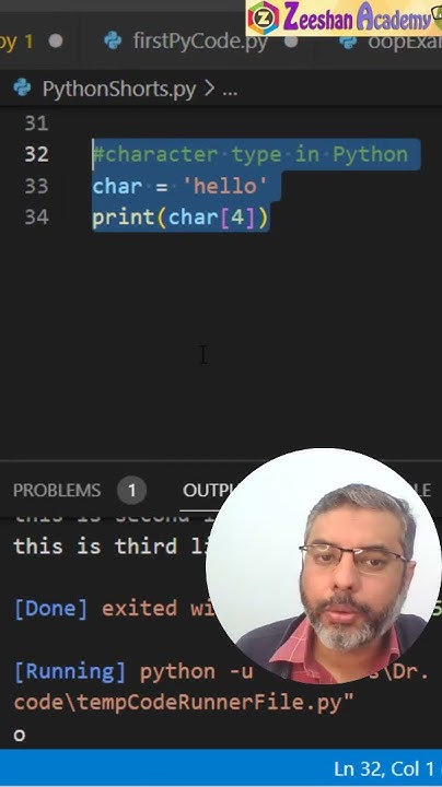 Python Shorts 13: Character Data type in Python #python - YouTube