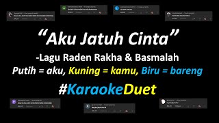 Raden Rakha & Basmalah - Aku Jatuh Cinta (Karaoke Duet Version) | Part Cowok Only | Nyanyi Bareng