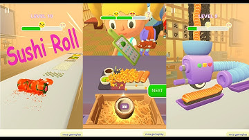 Sushi Roll 3D Gameplay All Levels (Android, iOS)  #2