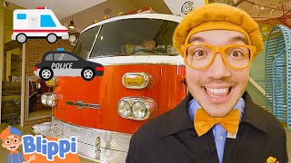 blippis emergency vehicles song blippi educational videos for kids