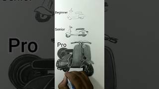 How to draw scooter 🛵#shorts #arts #viral #drawing