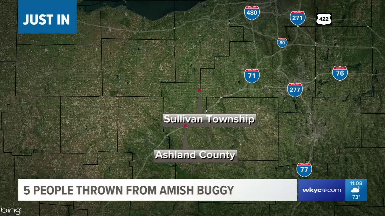 Several injured after truck strikes Amish buggy in Ashland County - YouTube