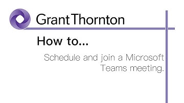 Schedule and join a Microsoft Teams meeting