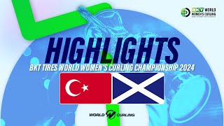TÜRKIYE v SCOTLAND - BKT Tires World Women's Curling Championship 2024 - Highlights