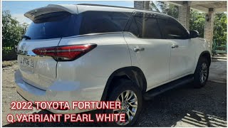 2022 TOYOTA FORTUNER Q.VARRIANT PEARL WHITE