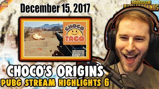 chocoTaco's Origins: PUBG Stream Highlights 6 from December 15, 2017 | PUBG Duos ft. Boom