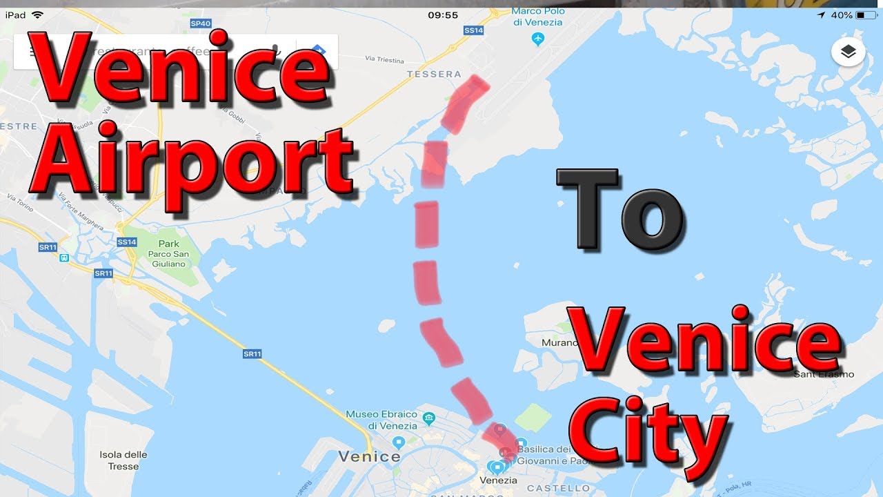 travel time venice airport to city