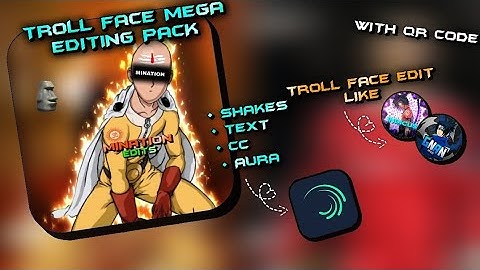 Troll Face Editing Pack | [ Alight Motion ] | Alight Motion Editing Pack |