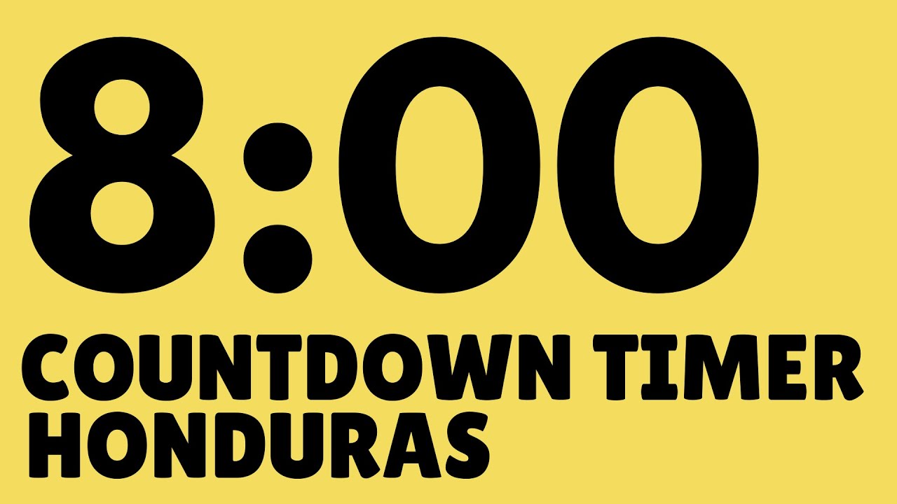 8 Minute Countdown Timer for Spanish Classroom Views of Honduras