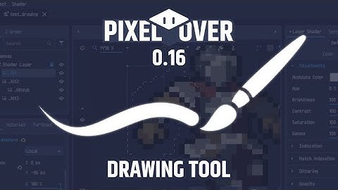 Drawing tool for pixel art bones animation software - PixelOver 0.16 Trailer