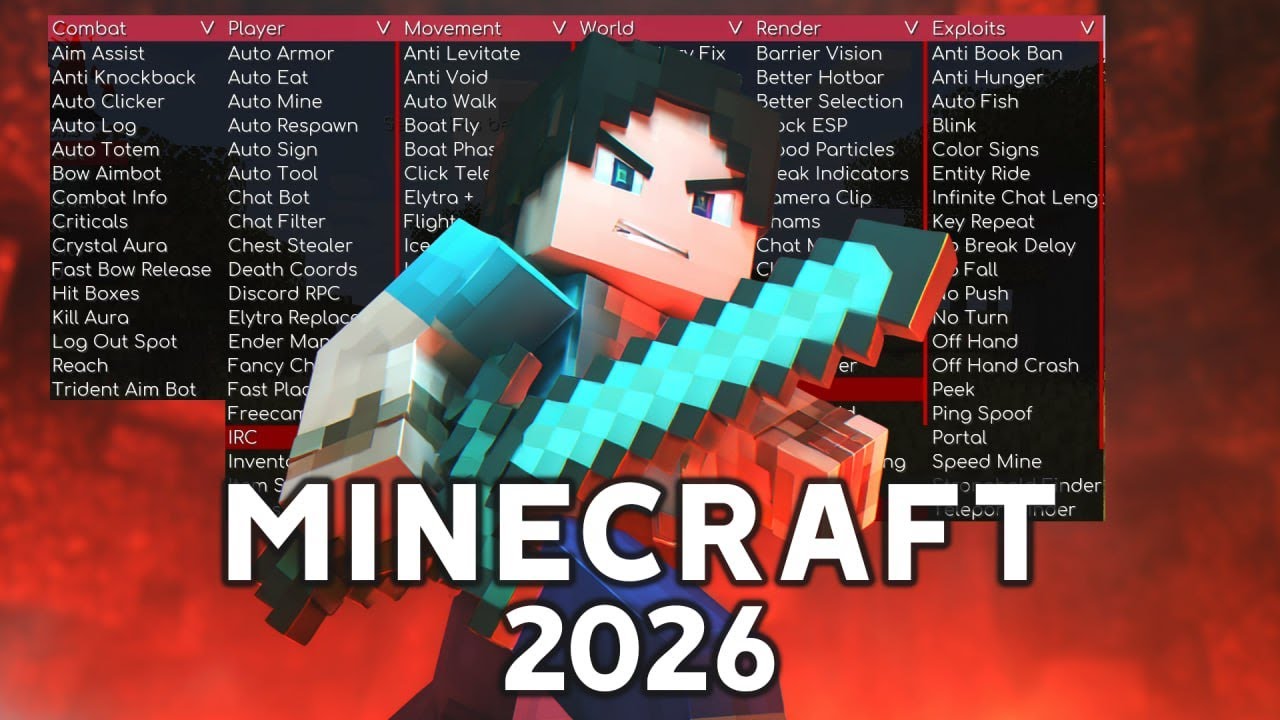 [2026] MINECRAFT CHEATS: Java/Bedrock Hack Client Free Download - YouTube
