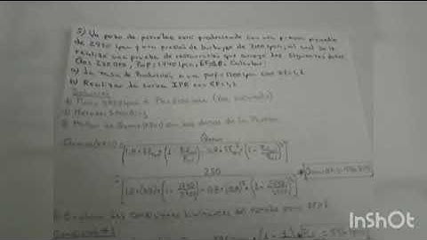 Ejercicio curva IPR Método Standing yacimiento Saturado