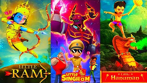 Little Singham Vs Little Ram Vs Little Hanuman 3d Run Gameplay - Android Gameplay - Gaming 2.0