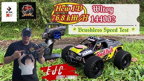 Brushless Speed Test 76.8KM/H For My Wltoy 144002 #rc #rccar #rchobby #hobby