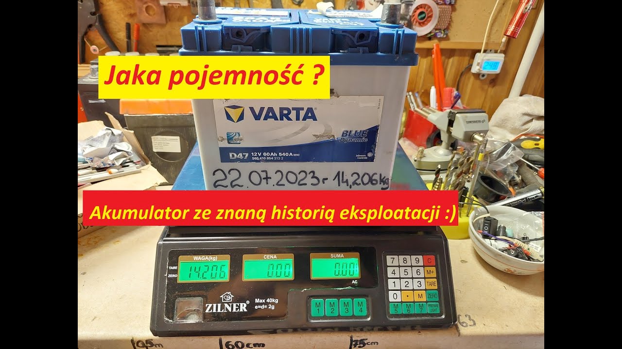 Akumulator Varta Blue D47 12V 60Ah 540A(EN) data prod.2017r.Jaką