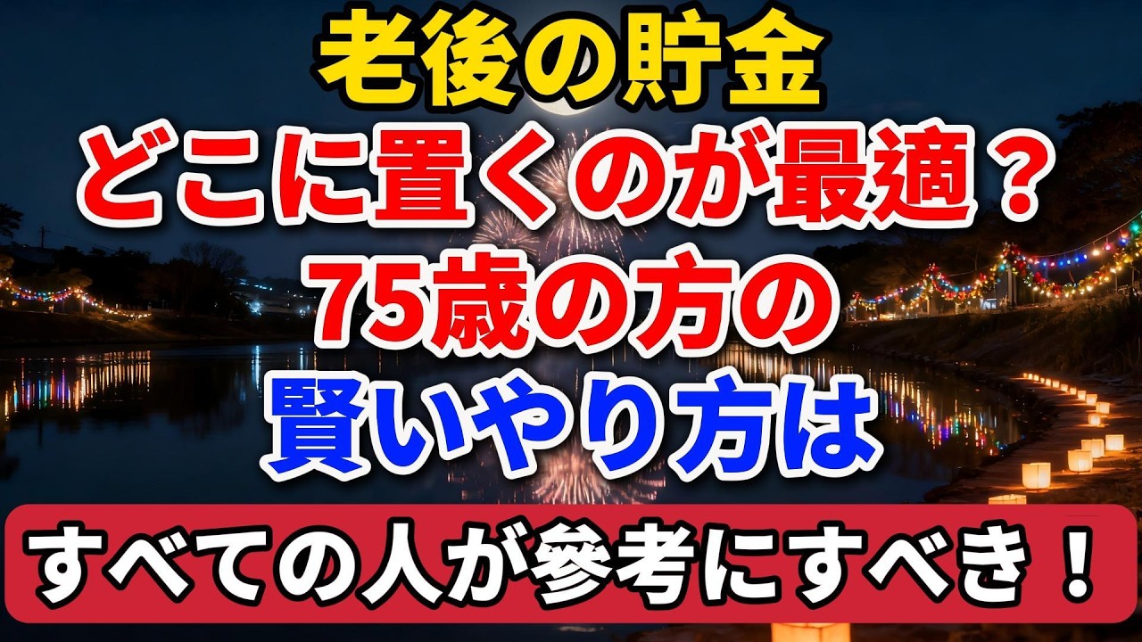 老後の貯金、どこに置くのが最適？75歳の方の賢いやり方は、すべての人が参考にすべき！【長者の知恵物語】 #老後の暮らし #シニアライフ #終活 #人間関係 #人生経験 #感動する話 #年金生活 #