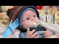 SURGERY Time For Newborn Silicone Baby Doll| Haul for Pepper| Painting Ebay Silicone Baby Doll...