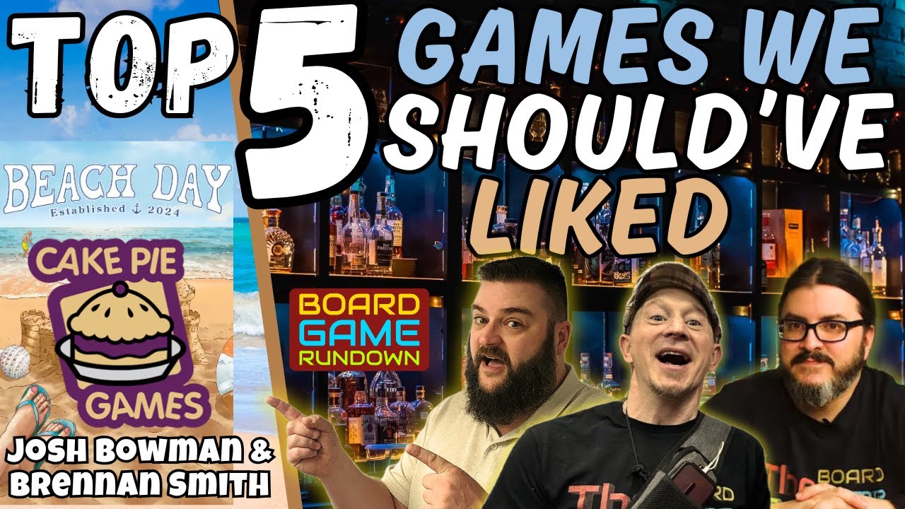 This week we're joined by the full team from Cake Pie Games - Brennan Smith and Josh Bowman. We're bringing you another spicy discussion about games that we expected to like but then they fell flat for us. What games would you put into this category? It should be a good one, don't miss another great topic on the 137th episode of WHISKEY WEDNESDAY! While you're here go back Beach Day which is live on Kickstarter now. It's only $20!
https://www.kickstarter.com/projects/beachday/beach-day-a-relaxing-strategy-card-game
https://www.playcakepiegames.com/
https://www.facebook.com/p/CakePie-Games-61550299532274/
#boardgames
#boardgameaddict
#boardgamegeek
#tabletopgames
#tabletopgaming
#kickstarter
#kickstartergame
#indiegame
#boardgamerundown
#whiskeywednesday
#boardgamesofinstagram

🎙️ New to streaming or looking to level up? Check out StreamYard and get $10 discount! 😍 https://streamyard.com/pal/d/5699379782221824