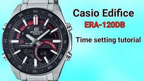 Casio Edifice ERA-120DB (5479) Time setting tutorial | TrendWatchLab.