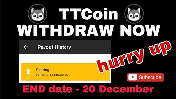 TTcoin withdraw | how to withdraw TT coin | TTCoin withdrawal started
