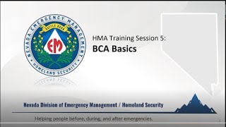 Nevada FFY 2024 HMA Training - BCA Basics, Training Session 5