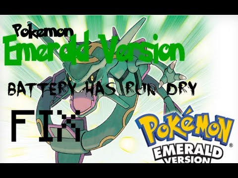 Pokemon Emerald: Battery Has Run Dry Fix - YouTube