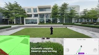 Automated Mapping: Robot's View & Real-Time App Display